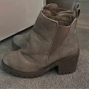 Stylish Taupe Ankle Booties